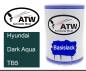 Preview: Hyundai, Dark Aqua, TB5: 500ml Lackdose, von ATW Autoteile West.